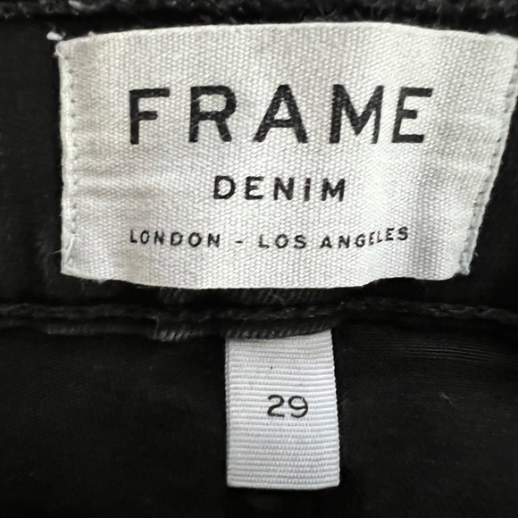 Frame Coated Black Jeans Le Skinny de Jeanne Size 29 - Picture 2 of 6